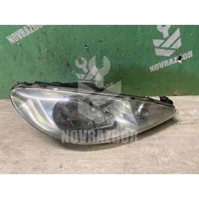 Стекло фары правой Peugeot 206 98-12